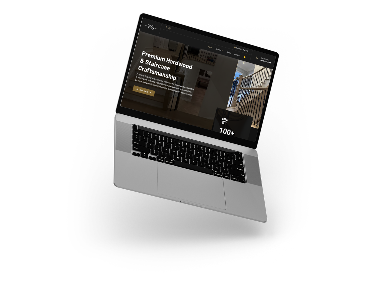 Website on mobile and laptop for a business in
Scarborough